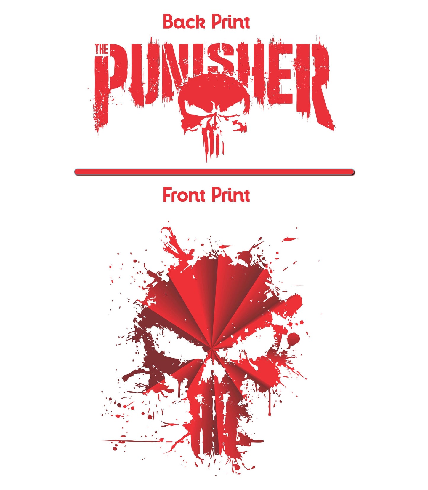 The Punisher | Red Skull | Oversized T-shirt