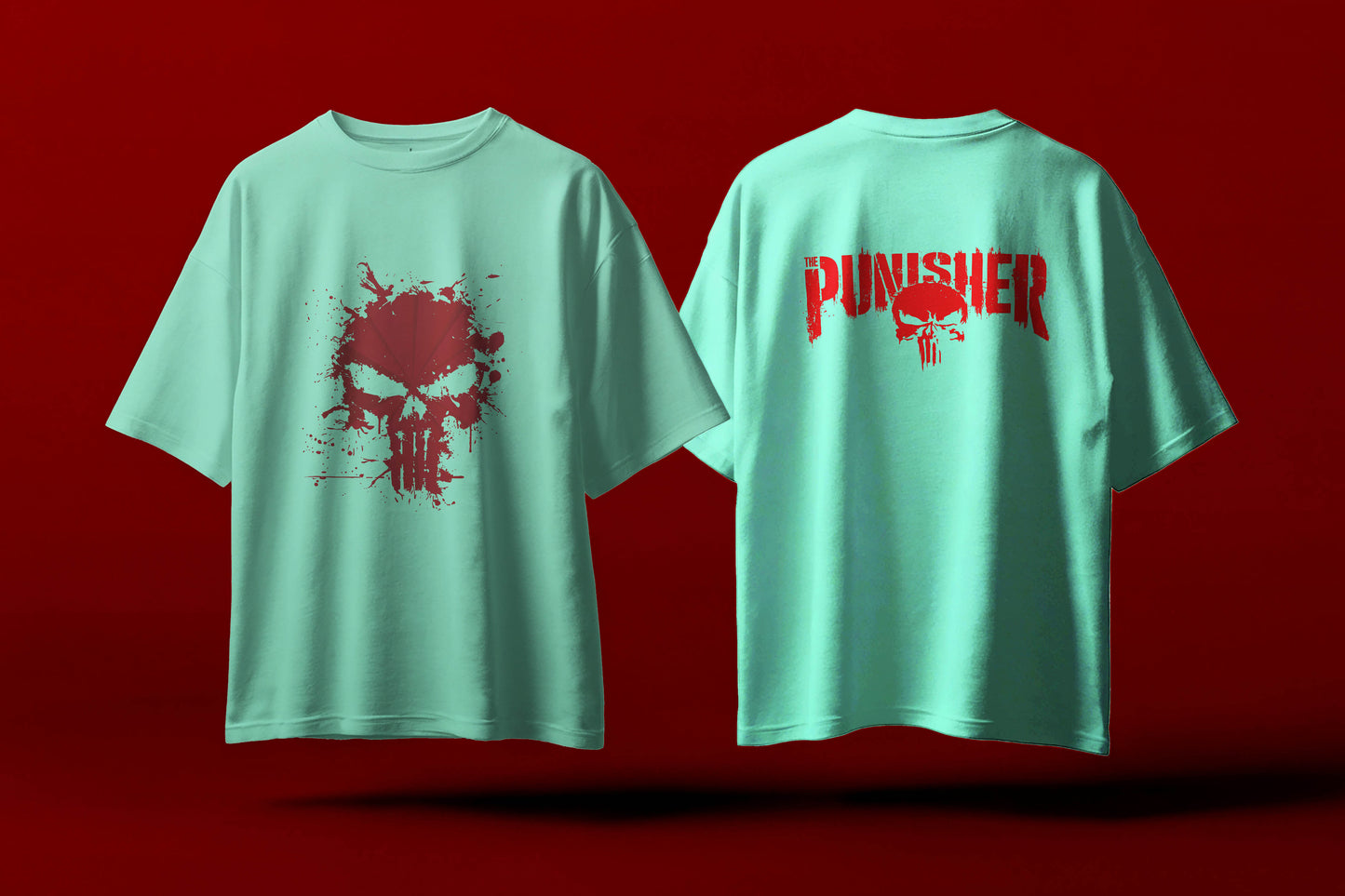 The Punisher | Red Skull | Oversized T-shirt