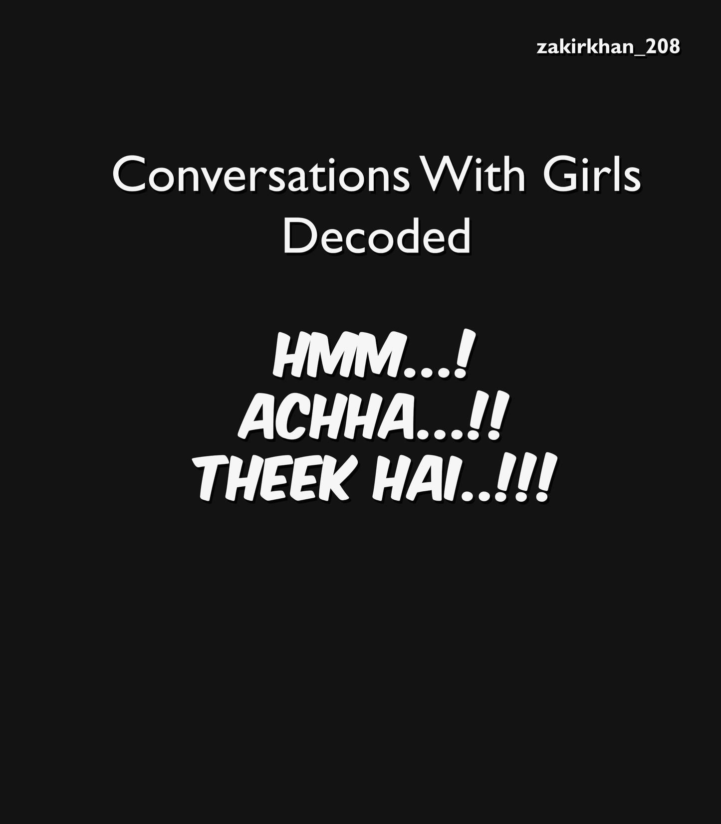 Round Neck Half Sleeve Cotton T-shirt | Cinephiles | Zakirism | Decoding Convo with Girls