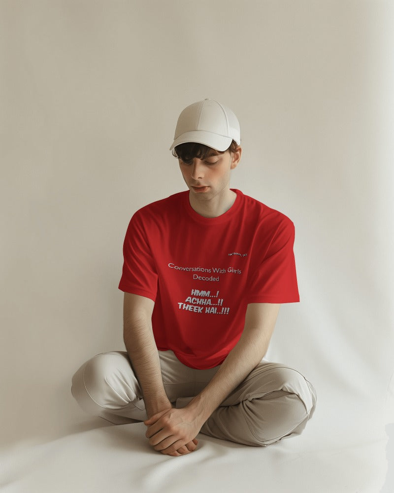 Round Neck Half Sleeve Cotton T-shirt | Cinephiles | Zakirism | Decoding Convo with Girls